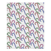 Glitzer Candy Cane Pattern Poster (Vorderseite)