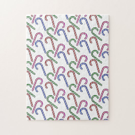 Glitzer Candy Cane Pattern Puzzle (Vertikal)