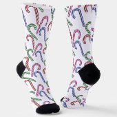 Glitzer Candy Cane Pattern Socken (Gewinkelt)