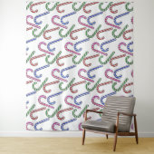 Glitzer Candy Cane Pattern Wandteppich (Beispiel)