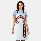 Glitzer Candy Cane Schürze (Getragen)