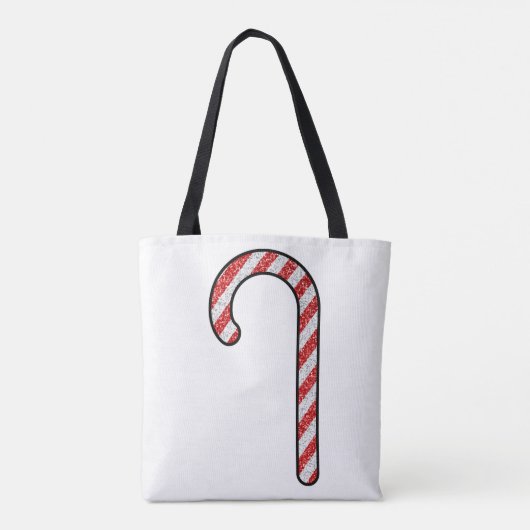 Glitzer Candy Cane Tasche (Rückseite)