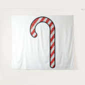 Glitzer Candy Cane Wandteppich (Vorderseite (Horizontal))