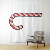 Glitzer Candy Cane Wandteppich (Beispiel)