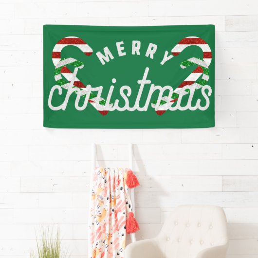 Glitzer Candy Canes Banner (Insitu)