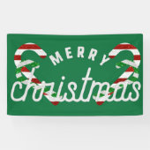 Glitzer Candy Canes Banner (Horizontal)