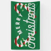 Glitzer Candy Canes Banner (Vertikal)