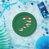 Glitzer Candy Canes Pappteller (Party)