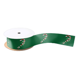 Glitzer Candy Canes Satinband