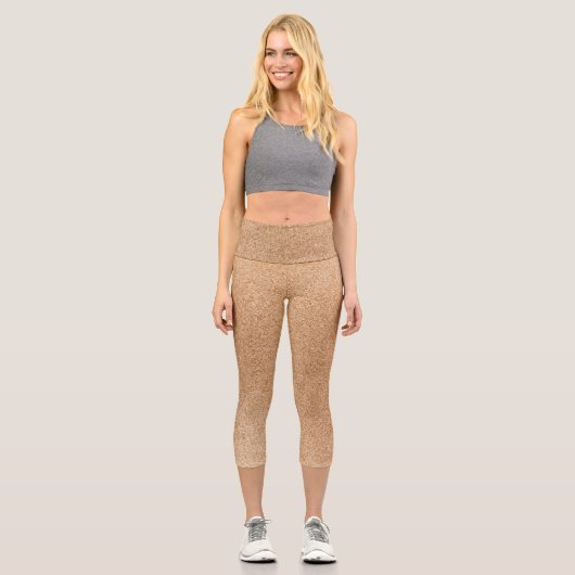 Glitzer Capri Leggings (Vorderseite)