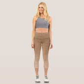 Glitzer Capri Leggings (Vorderseite)