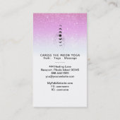 *~* Glitzer Caress Moon Phases - Hand Celestial Visitenkarte (Rückseite)