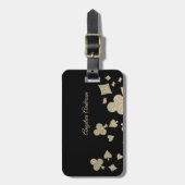 Glitzer Casino Business Card Gepäckanhänger (Vorderseite vertikal)