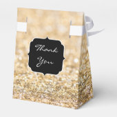 Glitzer Champagner Glitzern Sweet 16 Geschenkschachtel (Rückseite)