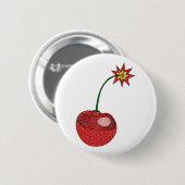 Glitzer Cherry Bomb Button (Vorne & Hinten)