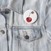 Glitzer Cherry Bomb Button (Beispiel)