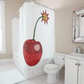 Glitzer Cherry Bomb Duschvorhang (Beispiel)