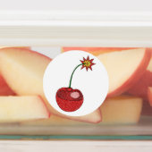 Glitzer Cherry Bomb Etiketten (Befestigt)
