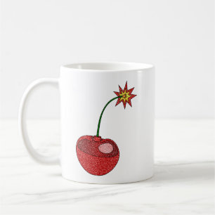 Glitzer Cherry Bomb Kaffeetasse