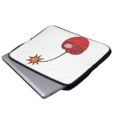Glitzer Cherry Bomb Laptopschutzhülle (Vorne Knopf)