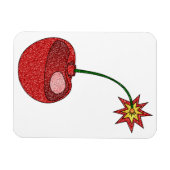 Glitzer Cherry Bomb Magnet (Horizontal)