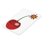Glitzer Cherry Bomb Magnet (Linke Seite)