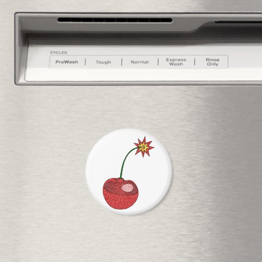 Glitzer Cherry Bomb Magnet (In Situ (Geschirrspüler))