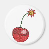 Glitzer Cherry Bomb Magnet (Vorne)