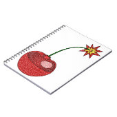 Glitzer Cherry Bomb Notizblock (Linke Seite)