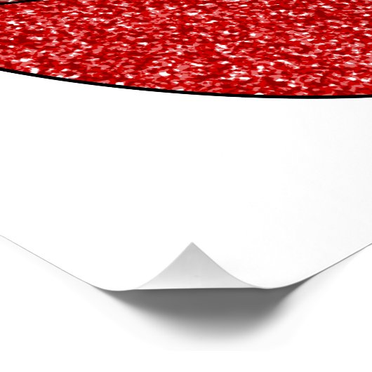 Glitzer Cherry Bomb Poster (Ecke)