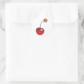 Glitzer Cherry Bomb Runder Aufkleber (Tasche)