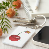 Glitzer Cherry Bomb Schlüsselanhänger (Vorderseite rechts)