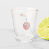 Glitzer Cherry Bomb Schnapsglas (Rückseite)