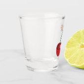 Glitzer Cherry Bomb Schnapsglas (Links)