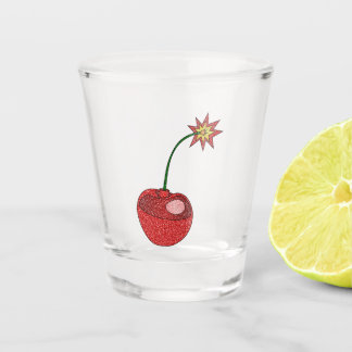 Glitzer Cherry Bomb Schnapsglas