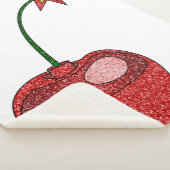 Glitzer Cherry Bomb Sherpadecke (3/4)