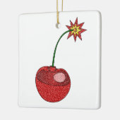 Glitzer Cherry Bomb - Square Ornament (Links)