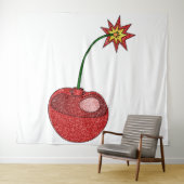 Glitzer Cherry Bomb Wandteppich (Beispiel (Horizontal))