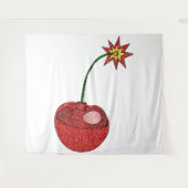 Glitzer Cherry Bomb Wandteppich (Vorderseite (Horizontal))