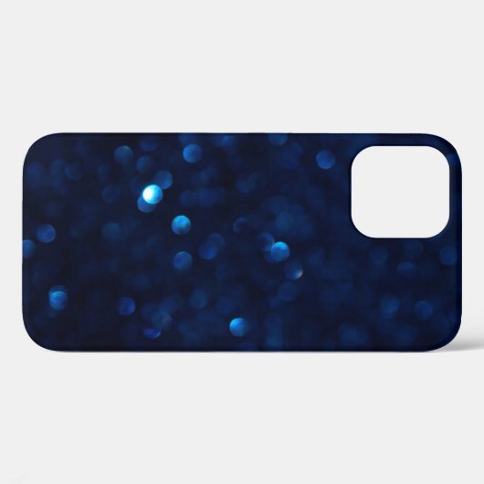 Glitzer Classic Blue Light Case-Mate iPhone Hülle (Rückseite (Horizontal))