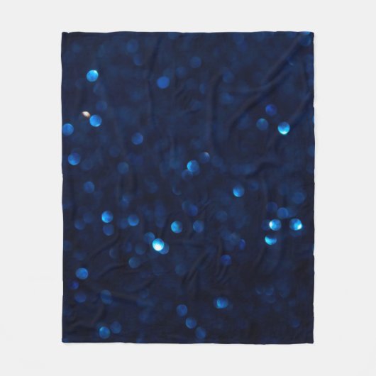 Glitzer Classic Blue Light Fleecedecke (Vorderseite)