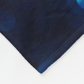 Glitzer Classic Blue Light Fleecedecke (Ecke)