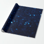 Glitzer Classic Blue Light Geschenkpapier (Ungerollt)