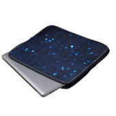 Glitzer Classic Blue Light Laptopschutzhülle (Vorne Knopf)