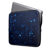 Glitzer Classic Blue Light Laptopschutzhülle (Vorderseite Links)