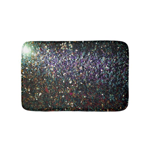 Glitzer Comet & Stars Badematte (Vorderseite)