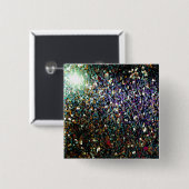 Glitzer Comet & Stars Button (Vorne & Hinten)