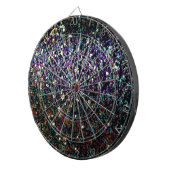 Glitzer Comet & Stars Dartscheibe (Vorderseite rechts)