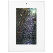 Glitzer Comet & Stars Klemmbrett (Rückseite)