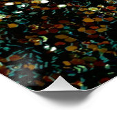 Glitzer Comet & Stars Poster (Ecke)